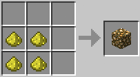 Crafteo de Piedra Luminosa en Minecraft